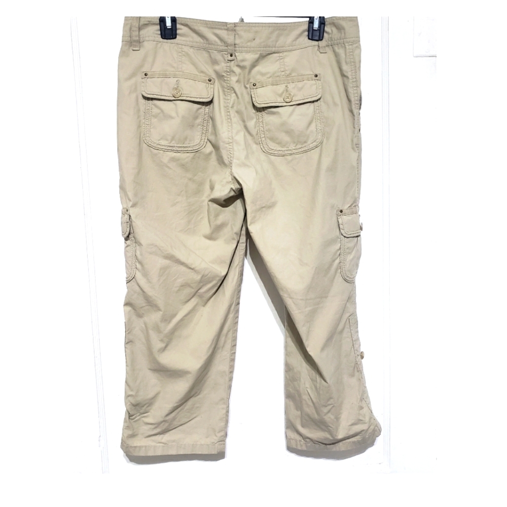 c a r g o : Caslon Khaki Cargo Pants Capri Pants